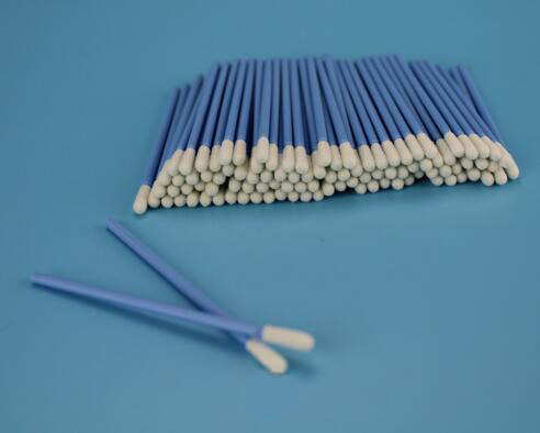 Пробирка пластиковой ручки зеленого цвета головы губки чистой комнаты очищая для клавиатуры