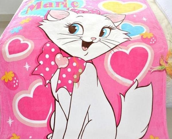 Custom Kids Plush Screen Printed Blanket , Cute Flannel Baby Blanket Anti - Pilling