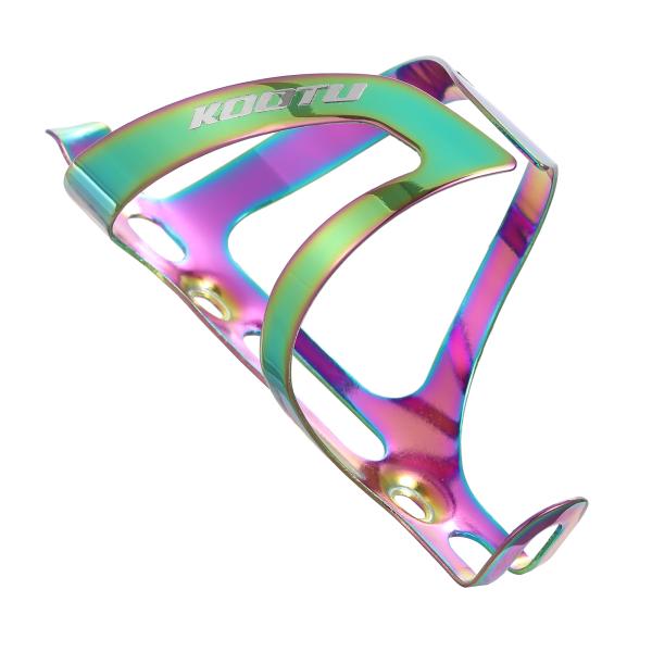 Tenedor de botella de aluminio de la jaula de la caldera de la bici de botella de agua del camaleón colorido del tenedor