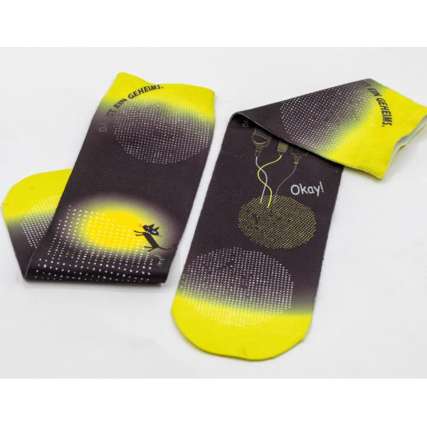Personalized OEM Sublimation Polyester Sport Socks Anti Foul