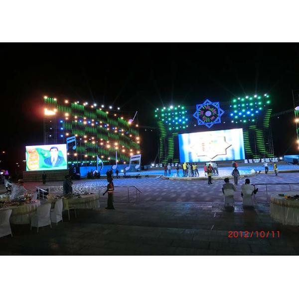 P10.4 Semi Outdoor Rental LED Display With Die Cast Aluminum Housing Waterproof