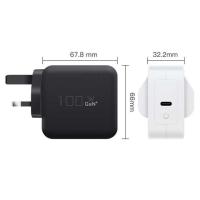 イギリス 2ピンUSB-C 充電器 双ポート 100W 高速型C 電源アダプタ ラップトップ,タブレット,スマートフォン