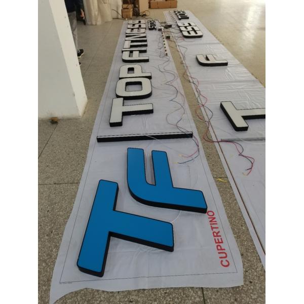 IP65 Outdoor Lighted Sign Letters , Free Standing RGB LED Letters