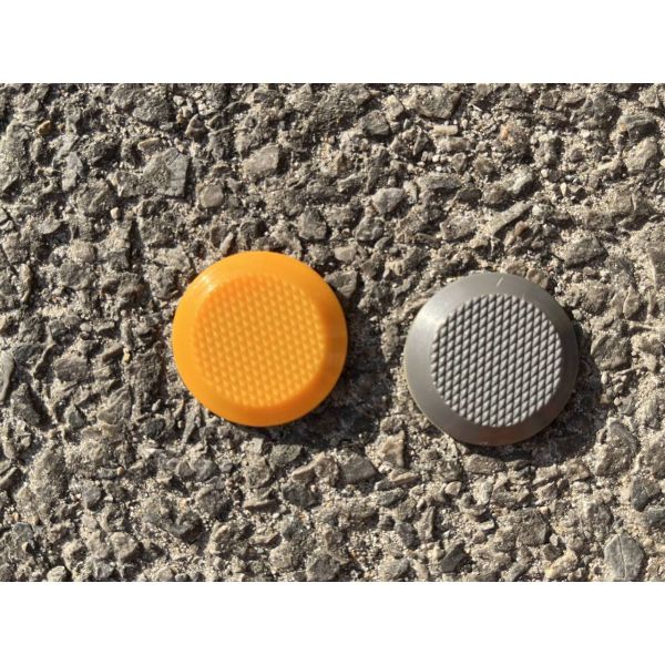 TPU / PVC / ABS Tactile Indicator Tactile Warning Strip And Stud Road Safety Tactile Indicator Studs Blind Warning Plastic Tactile Strip Tile With Led and Self Adhesive Back