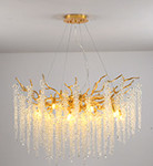 Люстры гостеприимства Кристл современной люстры лобби G9 большие энергосберегающие