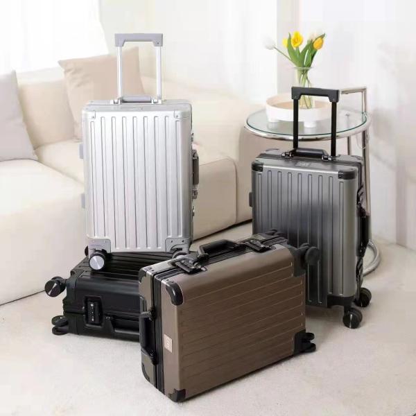 ALL ALUMINUM MAGNESIUM ALLOY LUGGAGE WOMEN'S AND MEN'S ALUMINUM ALLOY ROD BOX ALUMINUM FRAME 26 METAL SUITCASE