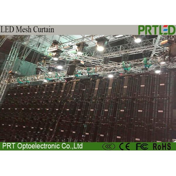 Indoor Outdoor LED Mesh Flexible Curtain Screen Display P10.416 Input AC 220V / 110V