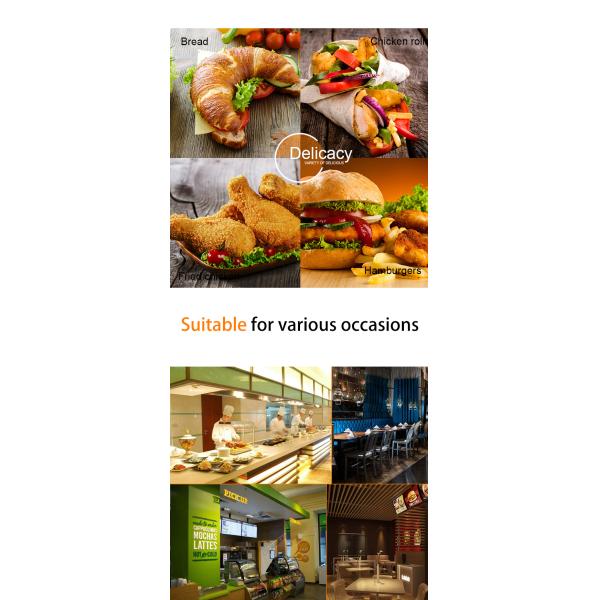 1600 Вт коммерческая кухня приставка верхний фаст-фуд теплее дисплей Витрина для курицы KFC