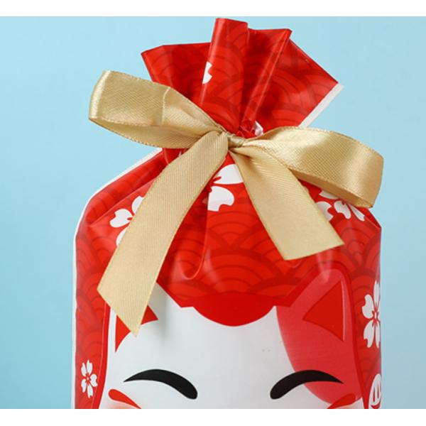 Christmas CPE Candy Biscuit Gift Wrapping Food Drawstring Bag