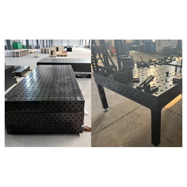Flexible 16mm grid table for welding jig construction and custom fixtures