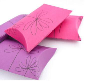Pillow Paper Card Chocolate Packing For Gift Packaging Cartons Hot Foil Stamping