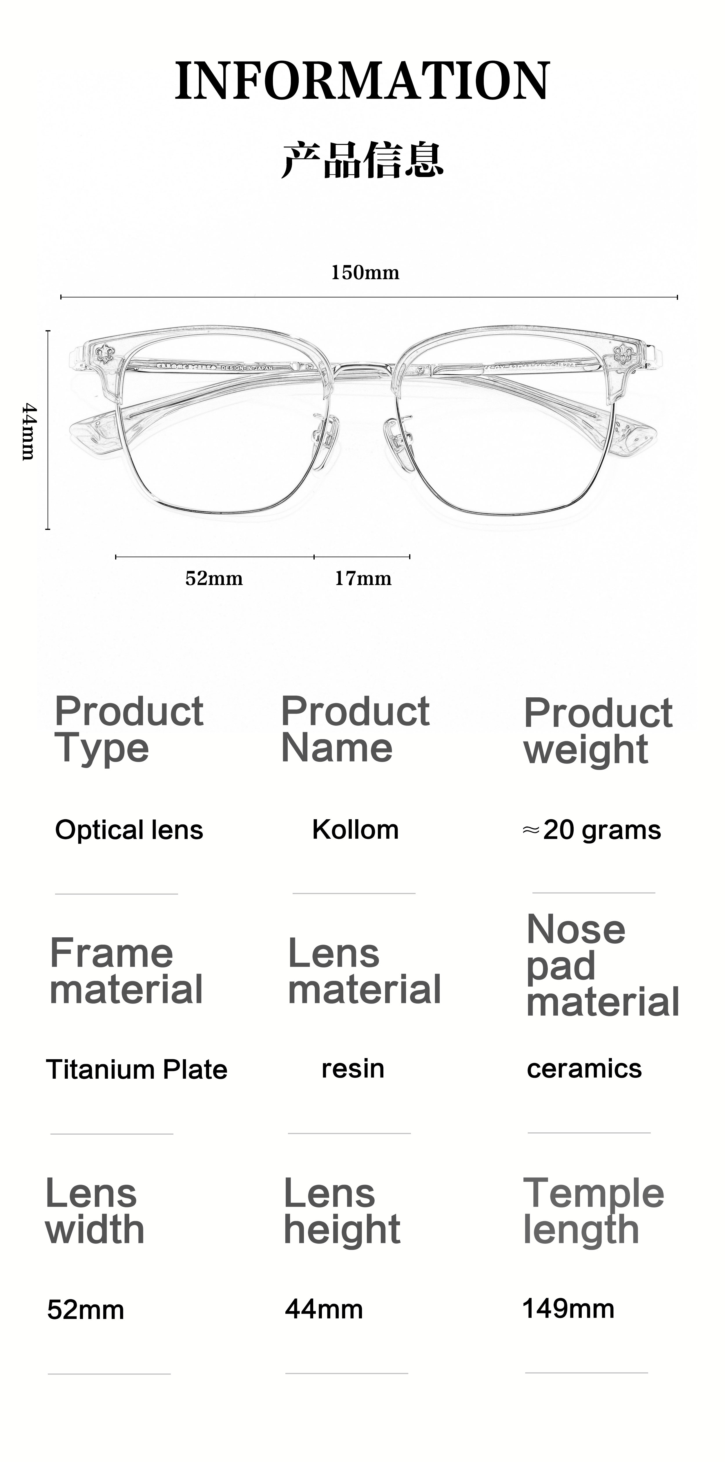 2025 New Years Titanium Acetate Lightweight Fashionable Solid Semi-Rimless Eyesight Reader Glasses Frames for Unisex All Face