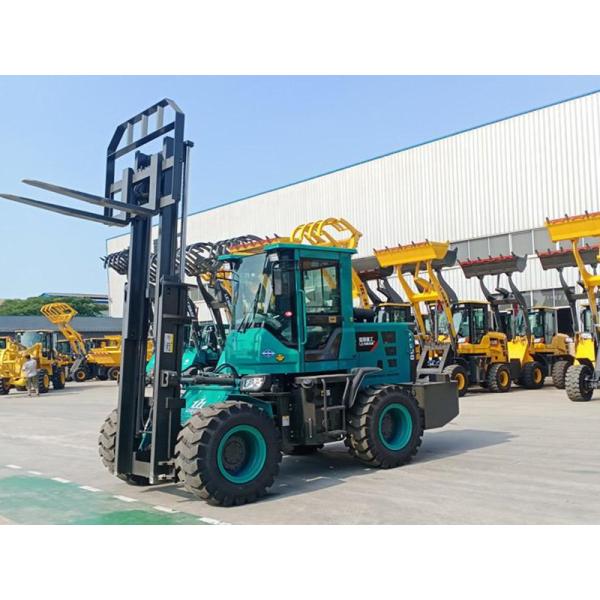Durable off-road forklift truck 4.5ton 4x4 rough terrain forklift truck price