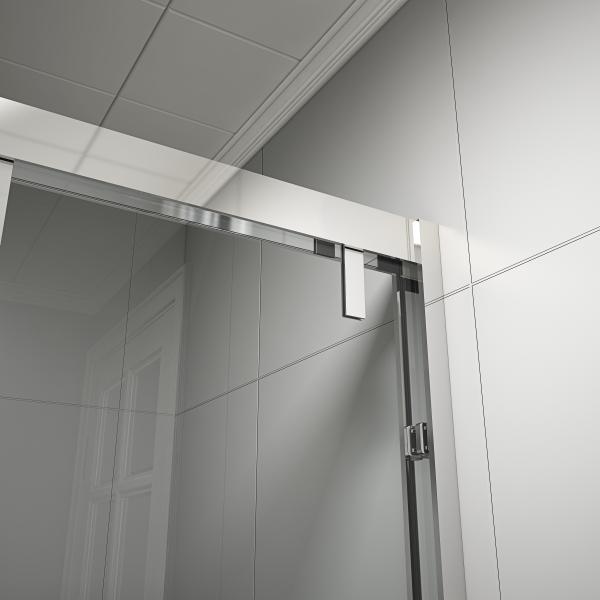 KPN2009003 1200-2000X1950mm Double Sliding Glass Shower Doors , Shower Cubicle Doors With Double Wheels