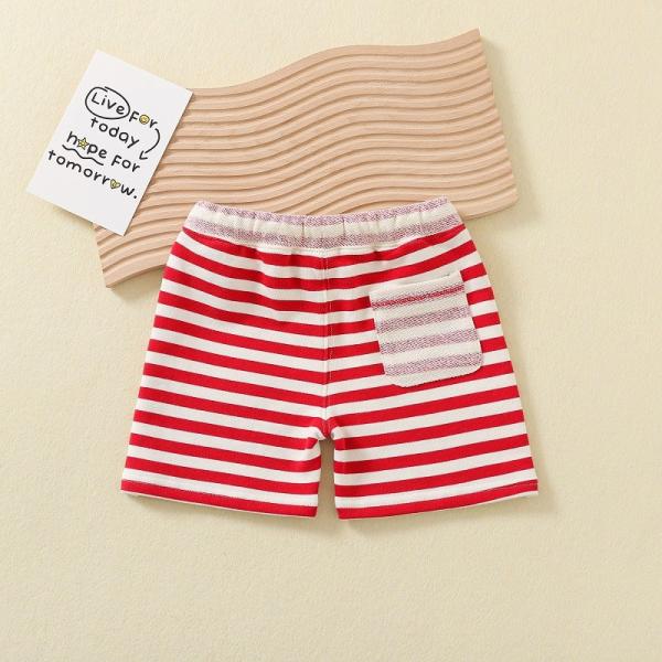 Hot Sale Baby Clothing Shorts Drawing Pant Solid Color 100% Cotton Summer OEM Service Unisex Straight Knitted Plain Dyed