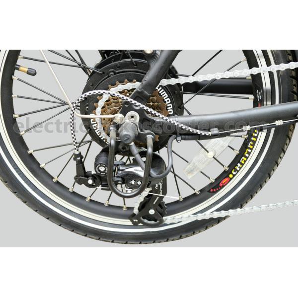 Aluminum 20 Inch Electric Folding Bike Disc Brake TX55 Derailleur System