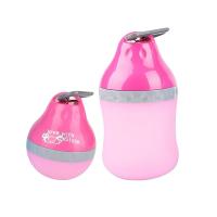 Garrafa de água e bacia exteriores destacáveis do cão do silicone garrafa bebendo do animal de estimação de 400 Ml
