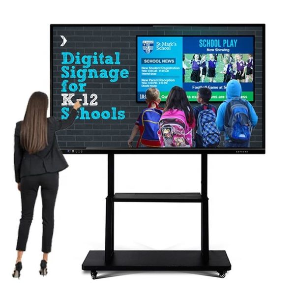 CH Interactive Flat Panel 55 65 75 86 98 100 Inch Smart Board Whiteboard for Teaching