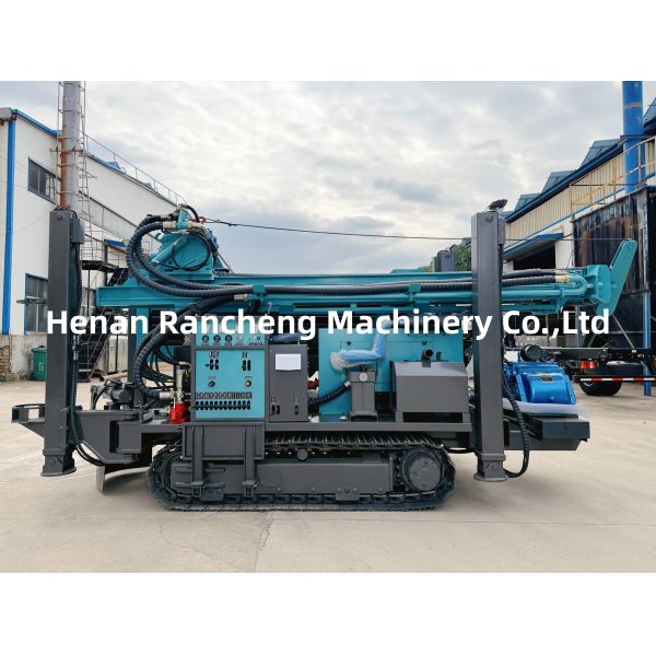 RCF350C Hydraulic Tracked Water Well Drilling Rig Mud Pump Air Compressor