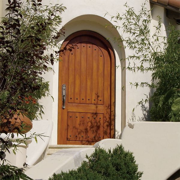 Modern Arched Interior Door Solid Wood Construction Home Room Doors