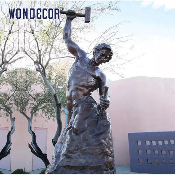 Собственная личность скульптур изготовленного на заказ металла открытого сада большого в натуральную величину бронзовая человеческая сделала статую человека