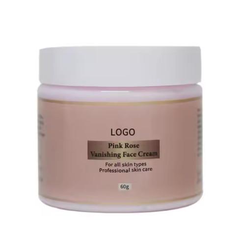 Custom Korean Skin Care Facial Moisturizer Private Label Pink Brightening Natural Organic Whitening Face Rose Cream