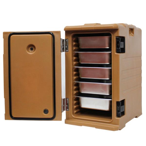 High Capacity Thermoport Food Container Quick Access Coffee Color Hotel Restaurant Equipment