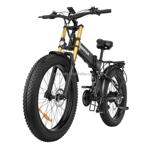 Fashionable 28IN Folding Full Suspension Electric Mountain Bike Custom Color