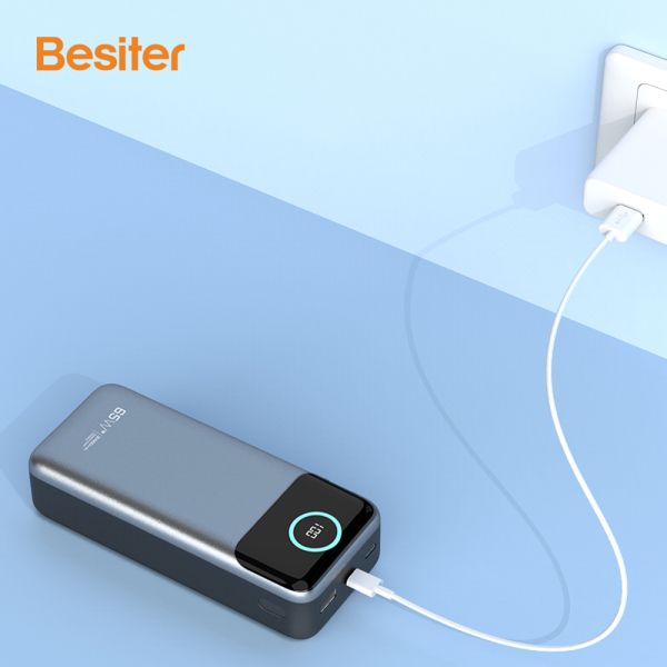 ABS Laptop Power Bank 30000mah Polymer 65w Double USB Battery Chargers