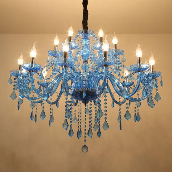 Modern Wedding Luxury Hanging Candle Light With Crystal Chandelier