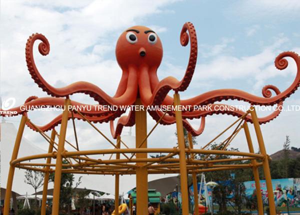 Kids / Adults Entertainment Whale Spray Park Equipment For 0.3 - 0.6m Water Depth for Water Park