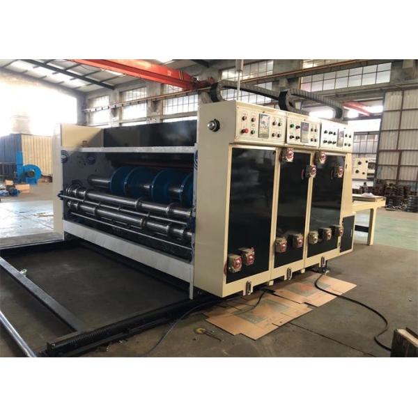 Multi Color Printer Slotter Die Cutter Semi Auto Chain Feeder Speed 0-60 Pcs / Min