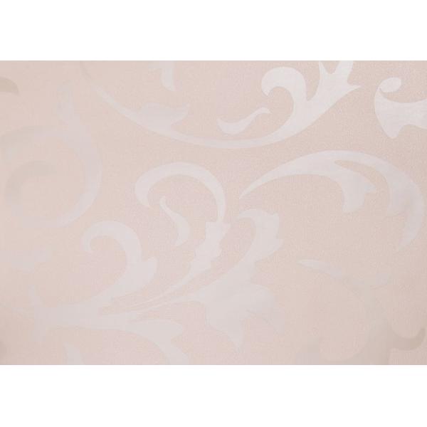 European Style Embossed Vinyl Wallpaper Silver Grey Leaf Pattern for Home , Hotel