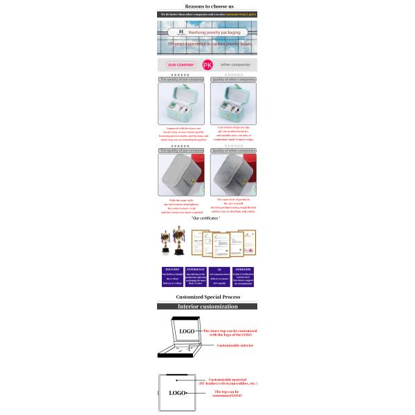 Mini boîte de rangement en PU en cuir avec bouton fermé