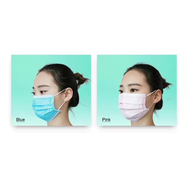 Surgical Medical Mouth Mask 3ply With Earloop Dust Protection Skin Friendly