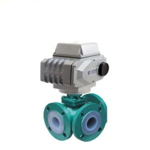 Stainless Steel Dn15 Mini Electric Actuator 3-Way Ball Valve for Water Treatment