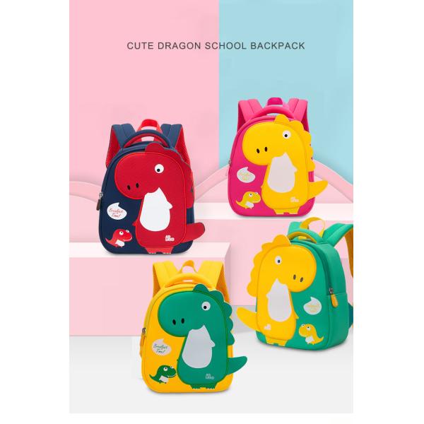 3d Dinosaur Waterproof Kids Backpack Cartoon Children School Bags OEM