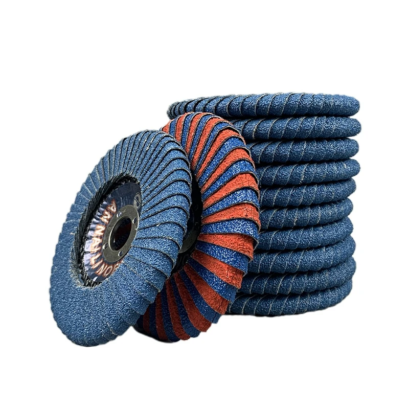 Blue Aluminium Zirconia Flap Disk Grinder 125mm Anti Clogging For Automotive