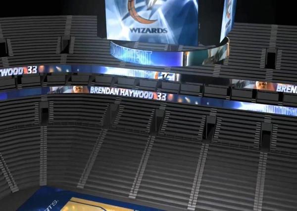 Banner Led Stadium Advertising Boards P8 Full Color For Football / Basketball Court