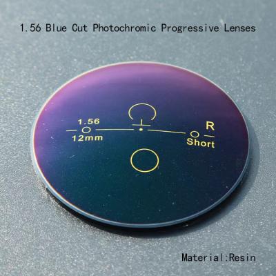 Block Blue Ray 1.56 Photochromic Lenses Blue Cut Progressive Lenses