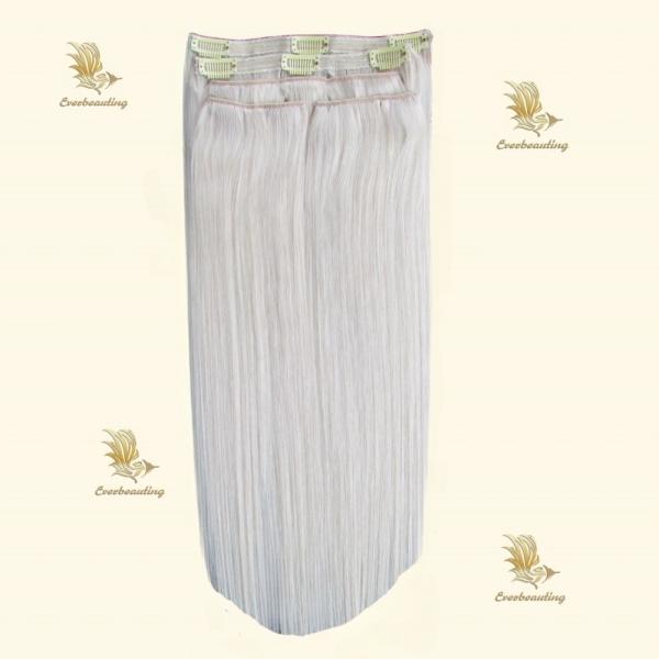 Customization Clip Ins 100% Virgin Human Hair for White Women Pre-Bonded Type Clips