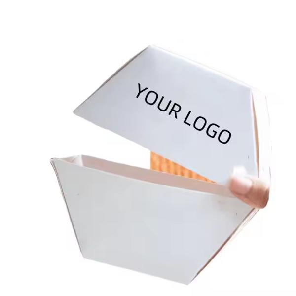 Customized Logo Burger Box Biodegradable Fast Food Takeout Food Box