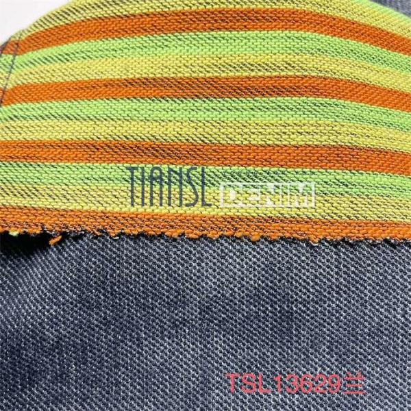 12 Oz 383gsm Stretch Knit Like Slub Denim Fabric Soft Denim Material