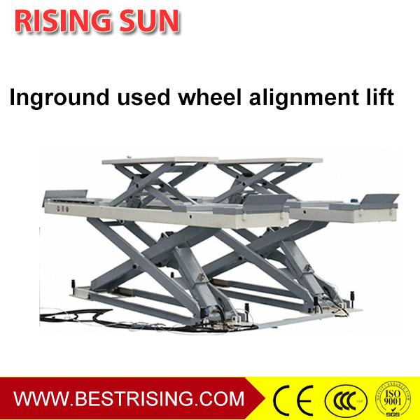 Full rise double scissor CE Certification alignment lift for workshop CE