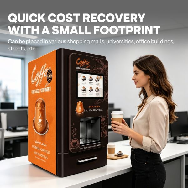 Desktop capsule coffee vending machine | Low investment, high-quality intelligent unmanned coffee retail solution