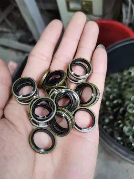 Stainless Steel Rubber NBR Bonded Seal Washer Anti Abrasion