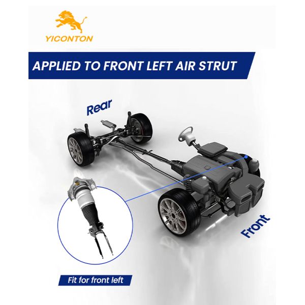 7L661603 Air Suspension Strut Compatible with Audi Q7 4LB/Porsche Cayenne 9PA/Volkswagen Touareg 7L6/7L7/7LA