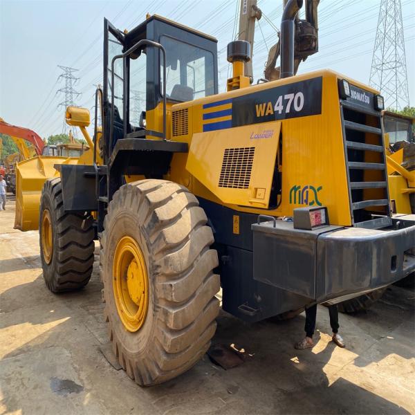 194kw Second Hand Wheel Loader 7 Ton Big Loading Hydraulic Valve Other Komatsu WA 470
