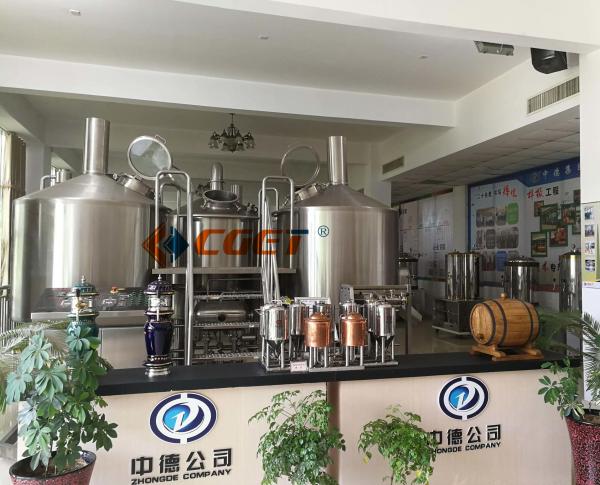 SUS 304 Craft Beer Brewing Equipment 1000L Brewing System With ISO CE Certificated