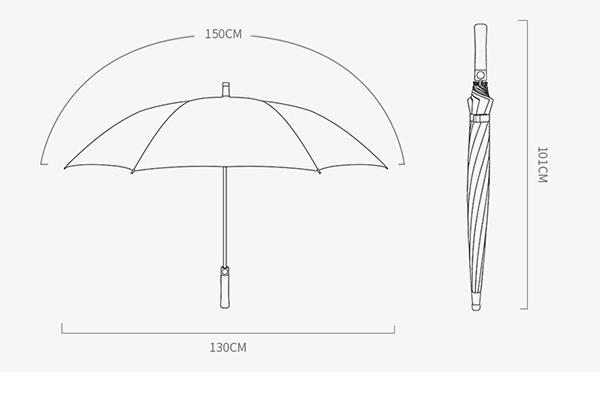 Promotional Two Tone Umbrella Custom Boost Brand Exposure Everywhere